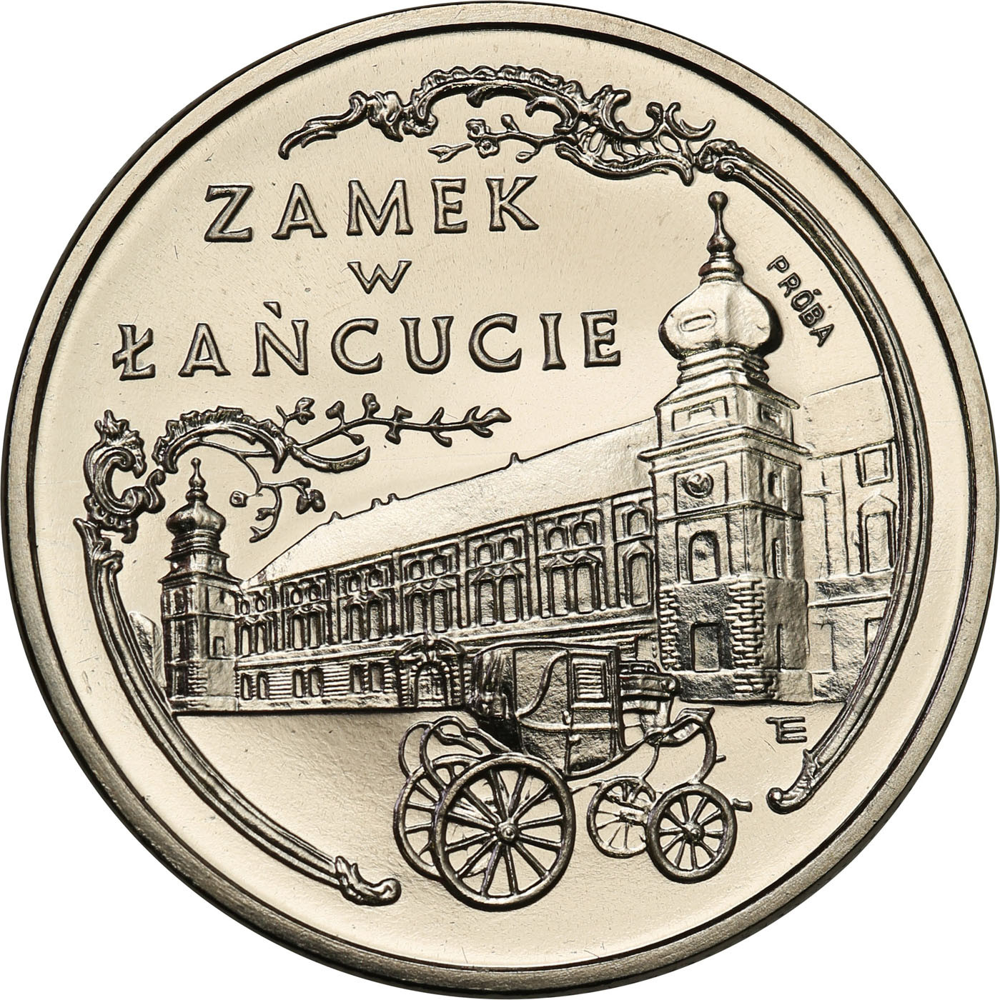 PRL. PRÓBA Nikiel 20 000 złotych 1993 – Zamek w Łańcucie